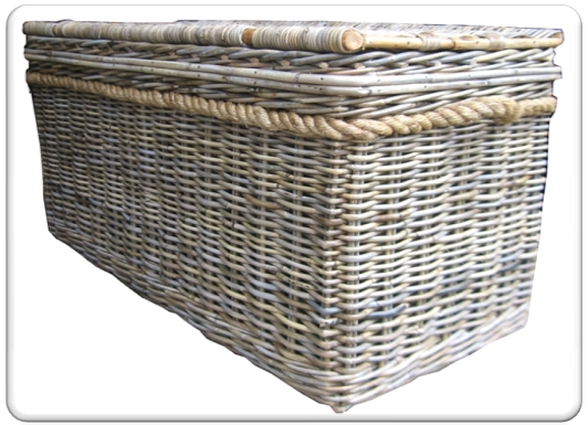 trunk grey rattan